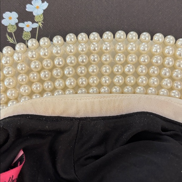 Betsey Johnson Black Midi Dress with White Collar - Picture 7 of 7